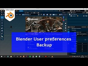 Blender: How to do a backup of your user preferences