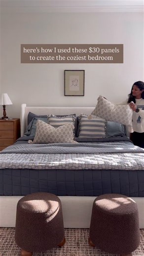 Becky George | House + Home on Instagram: "need an affordable and easy way to liven up a bedroom wall? I’ve been getting many questions about this, so here’s everything you need to know about how to DIY your own beadboard panel wall with a little shelf! comment HACK and I’ll send you everything you need! @loweshomeimprovement #lowescreator #lowespartner #diy DIY, Lowe’s, bead board, paneling, primary bedroom refresh, new year refresh"