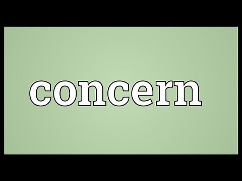 Concern Meaning