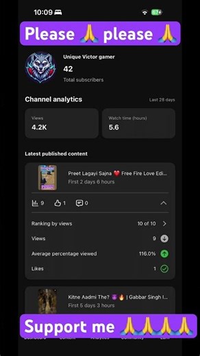 Support me please 🙏 🙏🙏😥😥#viral #reels #gaming #trending #youtubeshorts #shorts #ffshorts please