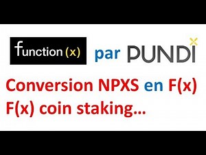 FunctionX, tout savoir sur la conversion des tokens NPXS en F(x) coin