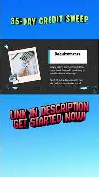 Can a credit sweep clear my credit report in 30 days?