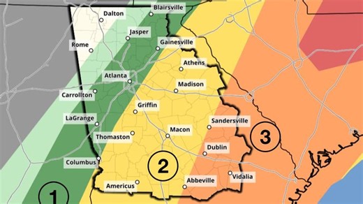 Will Georgia get tornadoes today? Latest weather service forecasts