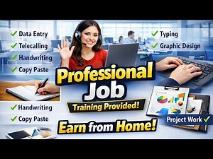 Professional Office Support Jobs | Data Entry, Typing & Telecalling | Training Provided