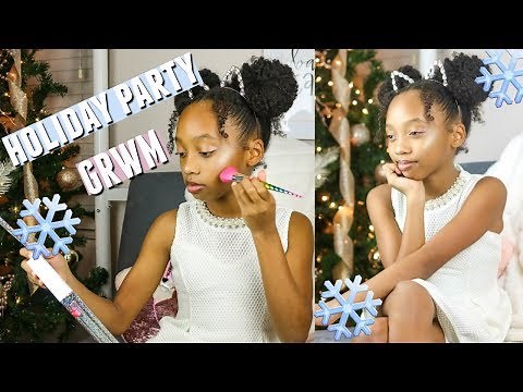 HOLIDAY PARTY GET READY WITH ME | TWEEN HOLIDAY MAKEUP
