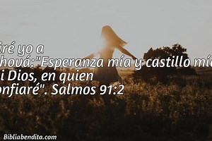 Explicación Salmos 91:2. 'Diré yo a Jehová:"Esperanza mía y castillo mío; mi Dios, en quien confiaré".' - BibliaBendita