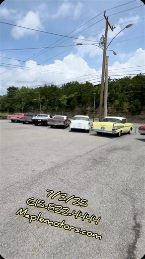 MapleMotors 615-822-4444 on Instagram: "7/3/25 Maplemotors.com Full Muscle Car Lot Inventory #vintage #horsepower #tq #hp #muscle #cars #hotrods #dealer #classic #rides #deals #lotwalk #maplemotors"