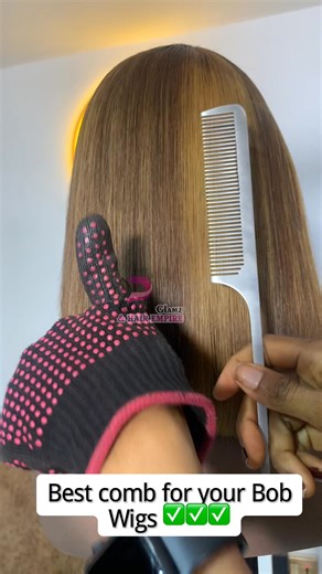Best comb for your short Bob wigs 😊✅✅ | Precious Amarachi Johnson