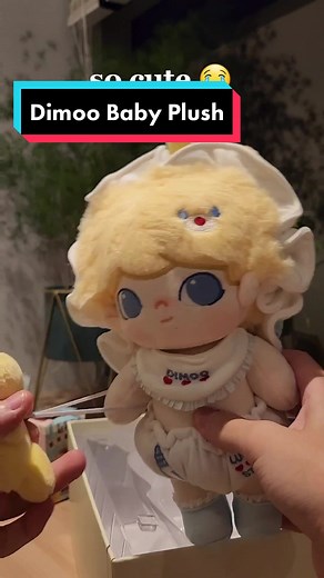 these popmart plushies will eventually bankrupt me. I guess I'm selling all my pikachus to make way for my new addiction. LOOK AT THIS DIMOO BABY! #unboxing #popmart #dimoo #dimooworld