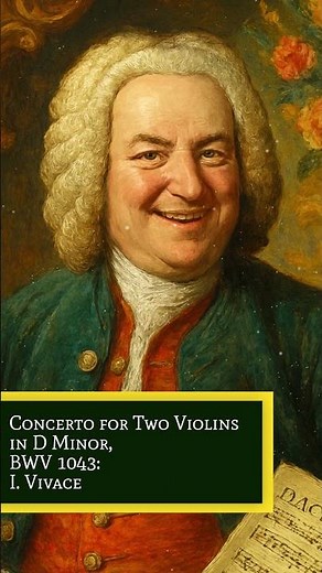Bach’s Double Violin Brilliance | BWV 1043: Vivace (Epic Baroque Energy!) #ClassicalMusic #Shorts
