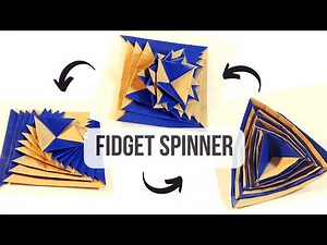 How to make a Fidget Toy, DIY Paper Toy COOL Fidget Spinner 🤩 #fidgetspinner #papercraft #fidgettoy
