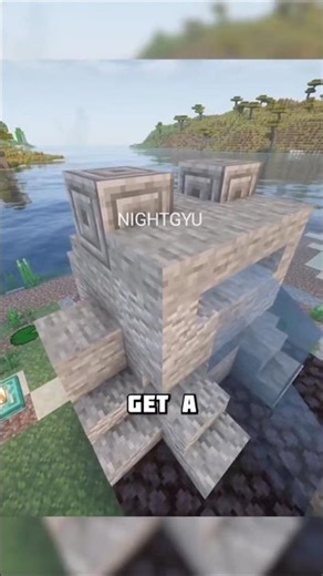 HOW TO MAKE STONE FROG STATUE IN MINECRAFT SIMPLE AND EASY #minecraft #howto #how #terraria #frog