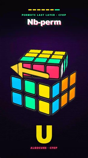 How to solve Rubik’s Cube CFOP: Nb-perm #rubikscube #howto #cube #cfop #cfopmethod