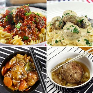 4 Incredible meatball recipes for the slow cooker 🍝 Recipes: https://slowcookingperfected.com/compilation/slow-cooker-meatball-recipes/ | Slow Cooking Perfected