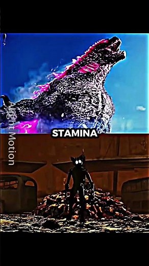 Godzilla vs Cartoon Cat #edit #debate #alightmotion #godzilla #trevorhenderson