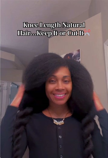 Knee Length Ponytail Tutorial for Natural Hair