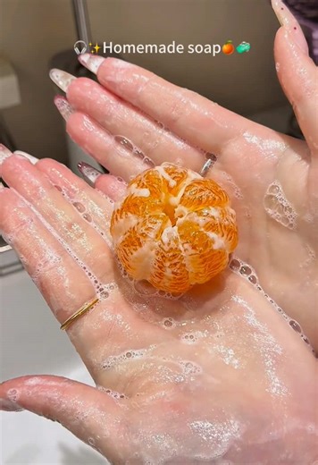 Satisfying Handmade Orange Soap Cutting ASMR