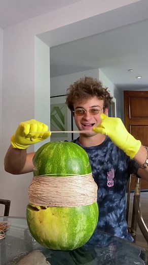 Crazy watermelon explosion 😳 full vid on my YT (link in bio) | Watermelon
