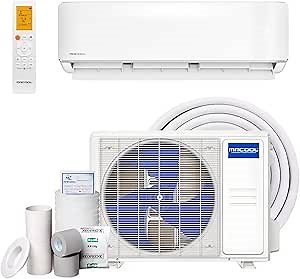 MRCOOL 12000 BTU 115V Ductless Inverter Mini Split Air Conditioner & Heat Pump System, 4th Gen Advantage Series - Wall-Mounted AC Unit w/Heating and Cooling for Home, Office & Commercial Space