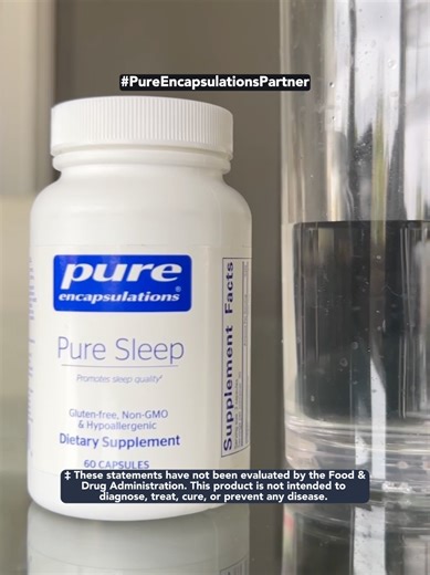 #PureEncapsulationsPartner @andresthedietitian Struggling with sleep but don’t want to take melatonin? When I talk to clients about improving sleep, I always start with habits first: Keep a consistent sleep schedule. Avoid screens and caffeine late in the day. Make your bedroom cool and dark. Build a nightly wind-down routine. But for many people, adding the right supplement can make a big difference. That’s why I’ve been trying @pureencapsulations new product, Pure Sleep — it’s melatonin-free a