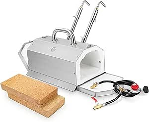 16" Propane Forge Kit - Dual Burner Stainless Steel Blacksmith Forge for Knife Making & Metalworking, 3002°F Heat Resistance, Fast Heating, Premium Insulation, Easy Setup, Safe & Efficient