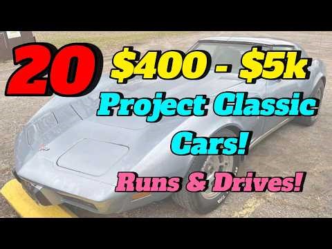 20 Forgotten Cheap Classic Cars From $400 to $5K | Still Runs & Drives!