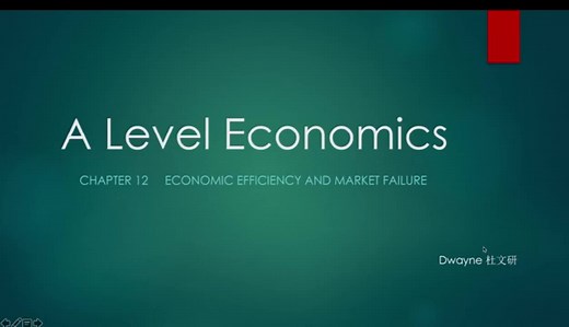 【A Level 授课】经济 A2 Chp12a Basic economic ideas and resource allocation