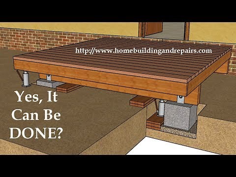 How To Raise Sinking Deck Footings - Home Building Repair Tips