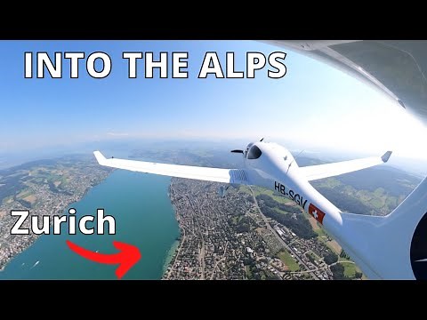 Flying A Diamond DA-40 NG From Zurich Into The Alps