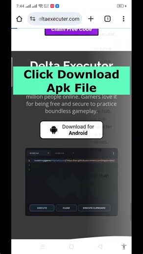 Delta Executor Fast Install #smartphone #free #cellphone #roblox #mobilephone #gaming