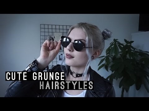8 CUTE GRUNGE HAIRSTYLES | quick & easy