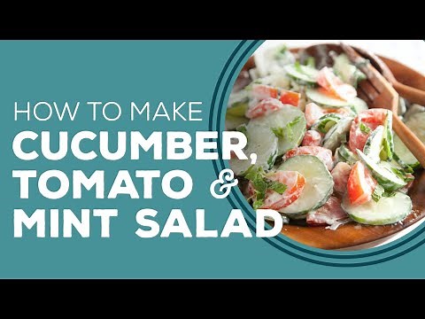 Cucumber Tomato and Mint Salad by Paula Deen - Blast from the Past