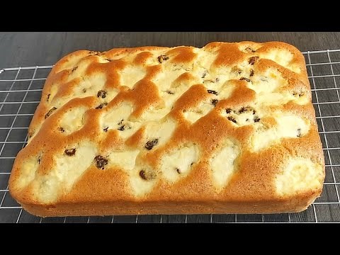 The best and fastest cake with cottage cheese and raisins | Recipe WITHOUT SCALE