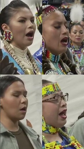 Native American Women's Soulful Singing: A Healing Blessing #shorts