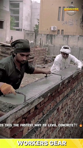 Efficient & Durable Concrete Leveling Tool for Smoothing and Finishing in Brick Wall Construction