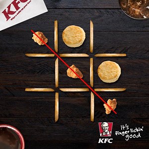 Tic- Tac- Toe was never so delicious. Have fun with your friends playing it at KFC. | KFC