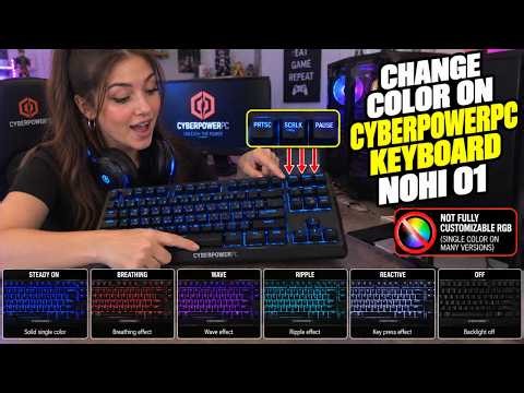 How to Change Color on CyberPowerPC Keyboard NOHI 01
