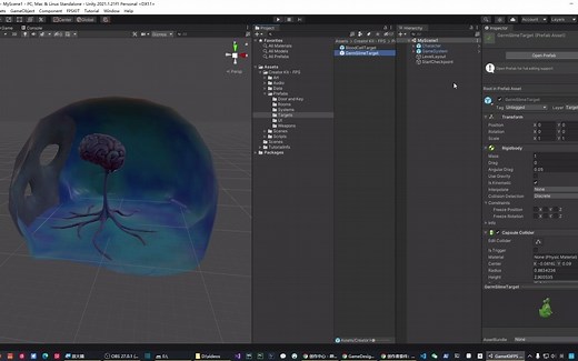 【unity2021入门教程】20-官方入门教程系列-04-CreatorKitFPS-02-工作细胞游戏添加敌人！_哔哩哔哩_bilibili