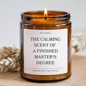 Masters Degree Gift, Graduation Candle, Graduation Gift Box, Funny Candle, Graduation Gift Basket, Masters Graduation, Niece Graduation - Etsy