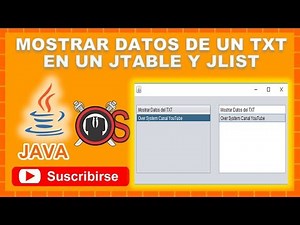 Mostrar datos de un txt en un jtable y jlist NetBeans