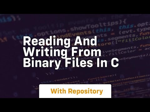 Reading and writing from binary files in c