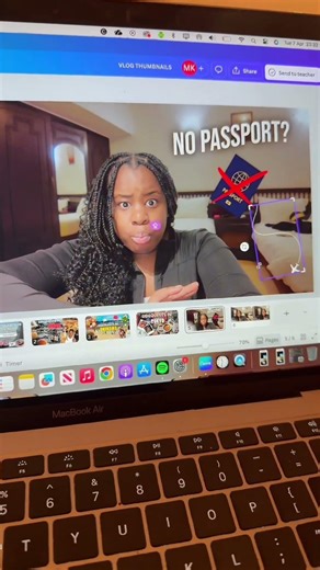 YouTube travel vlog thumbnail tutorial 🎬 this is how I did it #vlog #edit #youtubethumbnail #travel