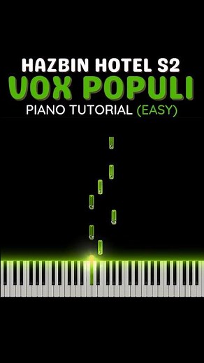 VOX POPULI – Easy Beginner Piano Tutorial (Hazbin Hotel S2)
