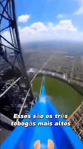 Você teria coragem de descer o tobogã mais alto do mundo? 😳🔥#tobogã #parqueaquatico #extremo