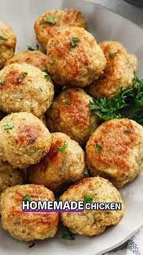 Easy Chicken Meatballs Recipe 🍗 Juicy, Healthy & Delicious! #shorts