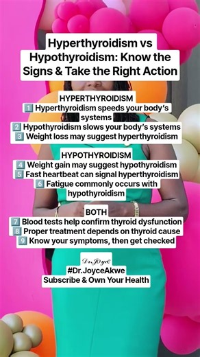 Hyperthyroidism vs Hypothyroidism: 9 Signs That Help You Know the Difference #ThyroidHealth