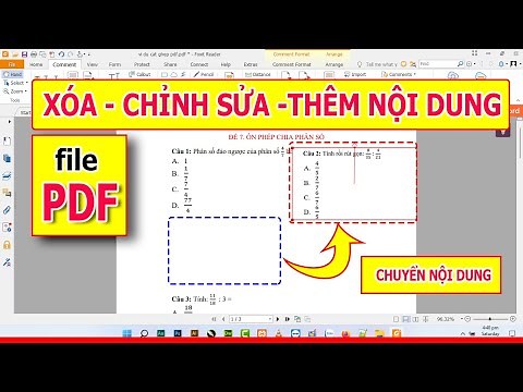 XÓA-CHỈNH SỬA-THÊM BỚT NỘI DUNG TRÊN FILE PDF