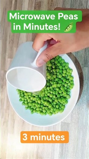 Microwave Peas in 3 Minutes! 🫛
