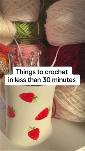 Crochet THIS In 30 Minutes! #crochet #diy #crochettutorial