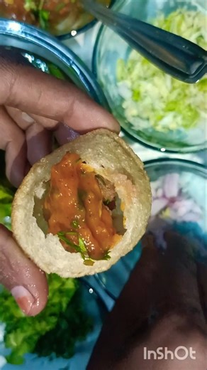 spicy ragda puri short song golgappe challenge 😋